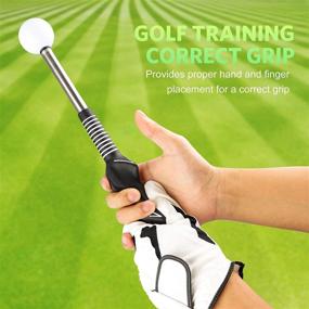 img 2 attached to 🏌️ Enhance Your Swing with Asyxstar Golf Swing Trainer Aid - Power Up Your Golf Game for Rhythm, Flexibility, Balance, Tempo, and Strength! Perfect Golf Warm-Up Stick and Ideal Golf Gift for Men and Women!