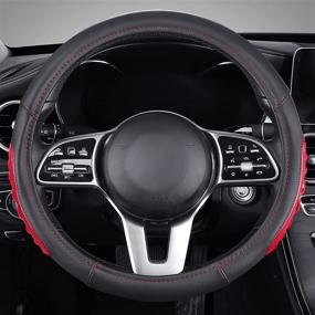 img 3 attached to Steering Wheel Cover Breathable Protector Interior Accessories