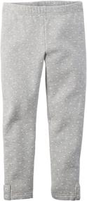 img 1 attached to ❤️ Adorable and Stylish Carters Girls Print Leggings: Hearts Patterned Girls' Clothing