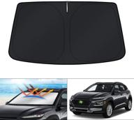 🚘 hyundai kona windshield sun shade 2018-2022 - uv ray blocking car window visor protector for cooler interior - foldable auto accessories by kust logo