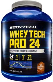 img 4 attached to 💪 Whey Tech Pro 24 Protein Powder with BCAAs: Fuel Muscle Growth and Recovery, Ideal for Post-Workout Muscle Building - Rich Chocolate (5 Pound) by BodyTech