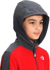 img 1 attached to North Face Glacier Hoodie Heather Boys' Clothing for Jackets & Coats