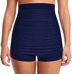 img 4 attached to Mycoco 10 Women's Clothing: Shirred Control Swimwear