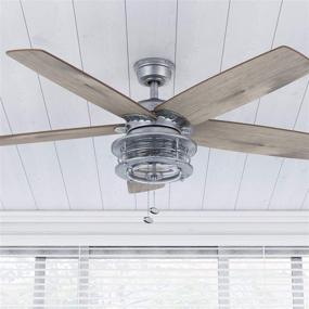 img 2 attached to Honeywell Galvanized 51632-01 Foxhaven Ceiling Fan - 52" Improved SEO: Rewrite the product name with slight modifications.