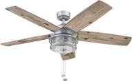 honeywell galvanized 51632-01 foxhaven ceiling fan - 52" improved seo: rewrite the product name with slight modifications. логотип