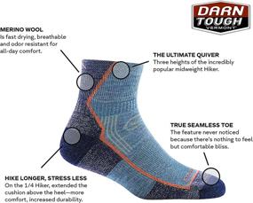 img 3 attached to 🏔️ Darn Tough Hiker 1/4 Cushion Sock - Women's: Superior Comfort and Durability for Adventurous Women