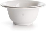 🪒 classy and durable: mühle white porcelain platinum rim shaving dish logo
