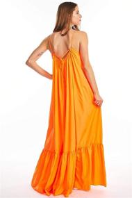 img 2 attached to Tov Elegance Spaghetti Rideau Orange Women's Clothing for Dresses