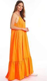 img 3 attached to Tov Elegance Spaghetti Rideau Orange Women's Clothing for Dresses