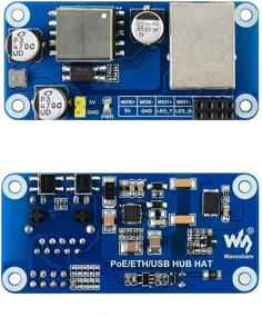 img 2 attached to 🔌 Raspberry Pi Zero PoE Ethernet/USB HUB HAT - 10M/100M RJ45 Ethernet Port, 3x USB 2.0 Ports, 802.3af-Compliant, Power over Ethernet USB HUB Expansion Board for Raspberry Pi Zero W WH