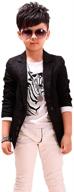 🧥 stylish boys' fashion blazers: discover getuback's trendy casual jackets logo