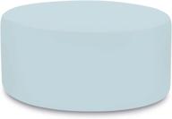 🛋️ refresh your décor with howard elliott qc132-461 replacement cover for 36-inch universal round ottoman, seascape breeze logo