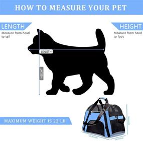 img 2 attached to 🐾 PPOGOO Large Pet Travel Carriers: Airline Approved Dog Carrier for Dogs and Cats - Upgraded Version