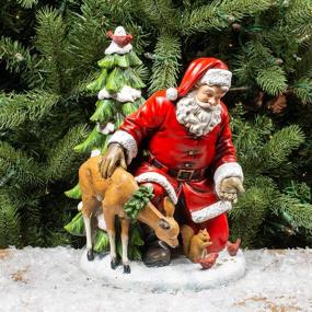 img 3 attached to Napco Feeding Animals Christmas Figurine