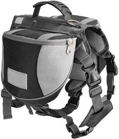 img 4 attached to 🐶 Lifeunion Dog Backpack: Premium Adjustable Saddle Bag Pack for Outdoor Adventures