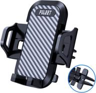 📱 efficient air vent car phone mount: convenient cell phone holder for vehicle jeep truck - compatible with iphone xr xs max 8 7 6 5, galaxy note s10 s9 s8 s7 s6, pixel 3 2 - black logo