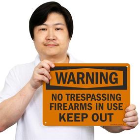 img 3 attached to Warning Trespassing Firearms SmartSign Aluminum