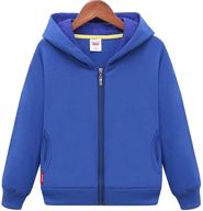 stylish unisex zip up sweatshirt: cesannees classic boys' clothing for active kids logo