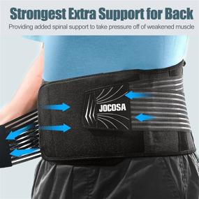 img 2 attached to JOCOSA Back Brace Support Belt: Stay Supported and Comfortable with Breathable Design