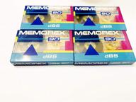 📼 pack of 4 memorex dbs 90 single blank audio cassette tapes logo