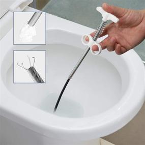 img 2 attached to 🚿 Miai Home Flexible Sink Grabber Reacher Tool - Retractable Clean Claw for Litter Pick, Drains, Home Sink, Toilet, Kitchen, Bathroom, Tub, and Washbasin (35.4inch)