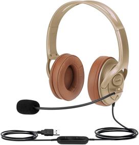 img 4 attached to 🎧 USB Headset for Microsoft Teams and Zoom Meetings with Noise Cancelling Microphone, Mute Button, and Convenient Volume Control - Ideal for Video Conference Calls on PC or Laptop