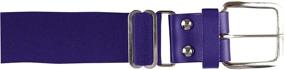 img 1 attached to 🔮 Purple Leather Baseball Belt by CHAMPRO - Boys' Accessories