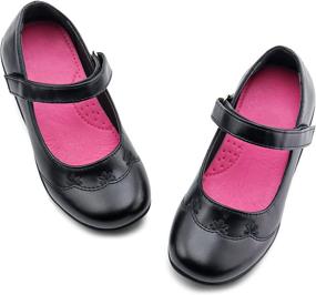 img 4 attached to JABASIC Girls School Uniform Shoes - Optimal Choice for Girls' School Uniform Footwear