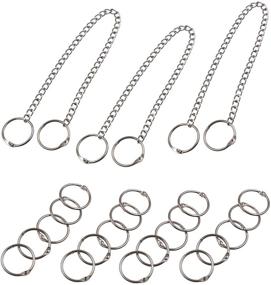 img 3 attached to 🔗 3-Piece Self Made Sign Hanging Kit: Including Matching Iron Chain and 20 Iron Chain Rings - Silver Hardware Accessory Set