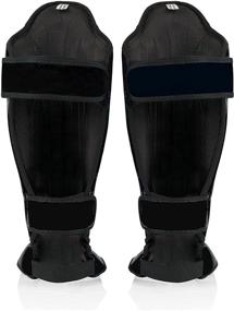 img 3 attached to Optimized Fairtex SP5 Muay Thai Shin Guards - Black, Blue, Yellow, Red