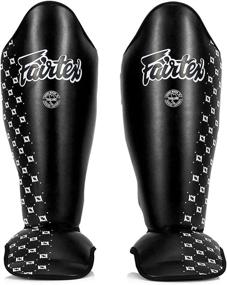 img 4 attached to Optimized Fairtex SP5 Muay Thai Shin Guards - Black, Blue, Yellow, Red