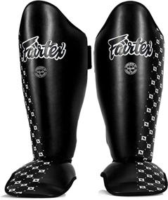 img 1 attached to Optimized Fairtex SP5 Muay Thai Shin Guards - Black, Blue, Yellow, Red