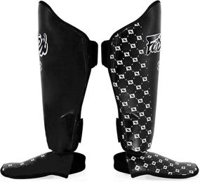 img 2 attached to Optimized Fairtex SP5 Muay Thai Shin Guards - Black, Blue, Yellow, Red