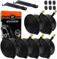 🚲 dmlnn 20 inch inner bike tubes + tire repair tool: ideal replacement for 20x1.75/1.95/2.10/2.125 schrader valve mtb bike tires - pack of 2/4/6 logo