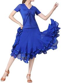 img 1 attached to CISMARK Chic Flamenco Dress & Dance Skirt Collection for Women - Perfect for Elegant Ballroom Dancing