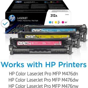 img 3 attached to 🖨️ HP 312A CF381A CF382A CF383A Toner Cartridges for HP Color LaserJet Pro M476 - Cyan, Yellow, Magenta