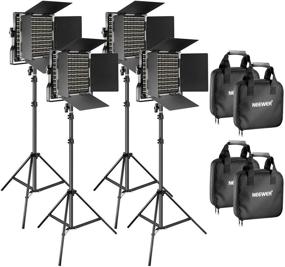 img 4 attached to 📸 Neewer 4-Piece Bi-Color LED Video Light & Stand Kit: 660 LEDs, 3200-5600K, CRI 96+, Dimmable-Perfect for Studio Photography and Video Shooting!