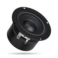 drok 4 inches 4 ohm audio speakers for cars - 40w anti-magnetic car stereo speakers with 87db high sensitivity, thumping bass, and loudspeaker subwoofer - ideal for 2.0/2.1 home stereo, diy boombox, and satellites logo
