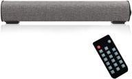 🔊 high-quality bluetooth 5.0 sound bar with built-in subwoofers - enhanced surround sound for home theater experience - wired & wireless connectivity - 16.9 inch soundbar - remote control - aux/tf card support (updated) logo
