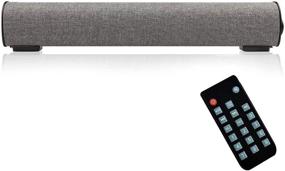 img 4 attached to 🔊 High-Quality Bluetooth 5.0 Sound Bar with Built-in Subwoofers - Enhanced Surround Sound for Home Theater Experience - Wired & Wireless Connectivity - 16.9 Inch Soundbar - Remote Control - AUX/TF Card Support (Updated)