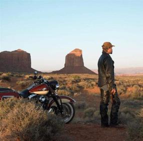 img 1 attached to 🏍️ ALPHA CYCLE GEAR Black Motorcycle Chaps - Vintage Assless Cowboy Style, Waist 34" Riders Pants