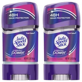 img 4 attached to 🚺 Lady Speed Stick 48HR Antiperspirant Deodorant Gel - Fresh Fusion - 2.30 oz (Pack of 2) - Long-lasting Odor Protection for Active Women!