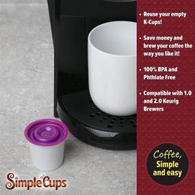 img 1 attached to 🌱 100-пакет экологичных крышек для K-Cup для Keurig - многоразовое и подлежащее переработке решение для пустых кофейных капсул.