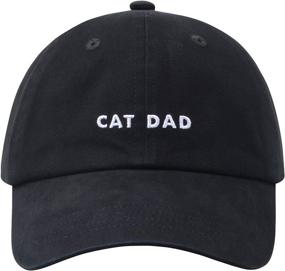 img 3 attached to 🐾 Cat Mom and Dad Hat - Hatphile 6 Panel Baseball Cap with Embroidery Design