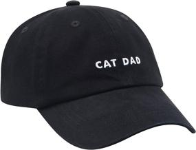 img 2 attached to 🐾 Cat Mom and Dad Hat - Hatphile 6 Panel Baseball Cap with Embroidery Design