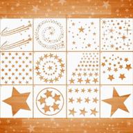 twinkle star stencil kit: 12 assorted patterns for painting on tile, walls, fabric, and more! logo