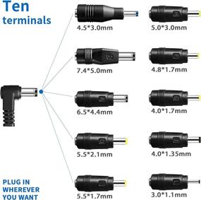 img 1 attached to 💻 Universal Laptop Charger: 19V 3.42A AC Power Adapter | Toshiba Satellite Lenovo IdeaPad ASUS Acer HP Compatible - 65W