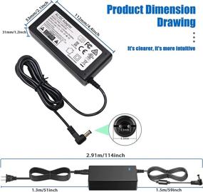 img 2 attached to 💻 Universal Laptop Charger: 19V 3.42A AC Power Adapter | Toshiba Satellite Lenovo IdeaPad ASUS Acer HP Compatible - 65W