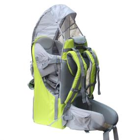 img 4 attached to 👶 Baby Backpack Carrier: Safe Toddler Hiking Backpack with Rain Cover, Sun Shade, and Large Storage Space