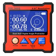 digital protractor dxl360s inclinometer 0 01°resolution logo